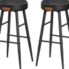 Vasagle Barhocker 2er-Set Schwarz