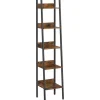 Vasagle Bücherregal 6 Ebenen 30 cm x 33,8 cm x 170 cm Braun-Schwarz
