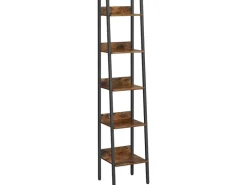Vasagle Bücherregal 6 Ebenen 30 cm x 33,8 cm x 170 cm Braun-Schwarz