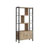 Vasagle Bücherregal 4 Ebenen 74 cm x 154,5 cm x 30 cm Braun-Schwarz