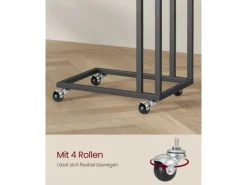 Vasagle Beistelltisch 35 cm x 50 cm x 60 cm Schwarz