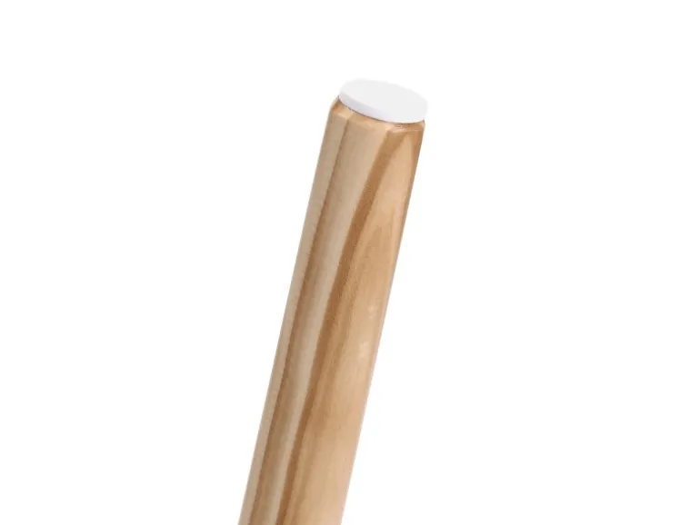 Vasagle Beistelltisch-Set mit Kiefernholz-Beinen Ø 45 cm x 50 cm Eiche-Weiß