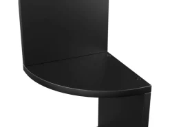 Vasagle Eckbücherregal 5 Ebenen Wandmontage 20 cm x 20 cm x 126 cm Schwarz