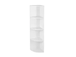 Vasagle Eckregal 4 Ebenen 30 cm x 129,5 cm x 30 cm Weiß