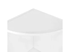 Vasagle Eckregal 4 Ebenen 30 cm x 129,5 cm x 30 cm Weiß
