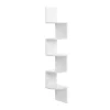 Vasagle Eckregal 5 Ebenen 20 cm x 20 cm x 126 cm Weiß