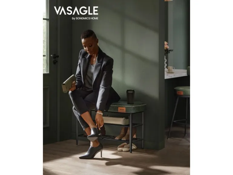 Vasagle Schuhbank 30 cm x 80 cm x 50 cm Grün