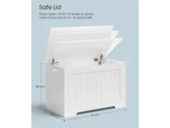 Vasagle Schuhtruhe 40 cm x 76 cm x 48 cm Weiß