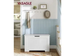 Vasagle Schuhtruhe 40 cm x 76 cm x 48 cm Weiß