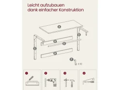 Vasagle Wandgarderobe mit Ablage 30 cm x 80 cm x 42 cm Braun-Schwarz