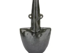 Vase Ancient Secrets 25 cm x 14 cm x 8 cm Dunkelgrau
