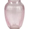 Vase Blush Bordeaux Glas 21 cm Ø 15 cm Helllila