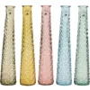 Vase Glas 5-fach sortiert Ø 7 cm x 32 cm Farbauswahl