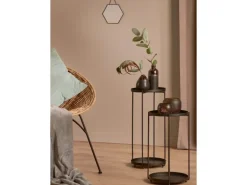 Vase Minimalist Zen Keramik 12,8 cm x Ø 10,2 cm Schwarz