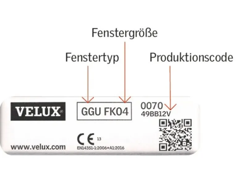 Velux Plissee manuell FHL S04 1016S Weiß