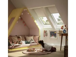 Velux Sichtschutzrollo mit Haltekrallen RHL PK00 1028 Weiß