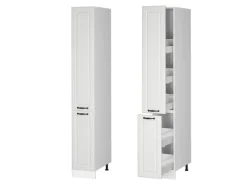 Vicco Apothekerschrank R-Line Medizinschrank für die Küche Weiß Landhaus/Weiß 30 cm