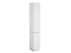 Vicco Badschrank Gloria Weiß/Sonoma 33 x 198 cm mit 2 Türen