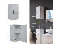 Vicco Badschrank Irma Weiß Hochglanz 30 x 59 cm