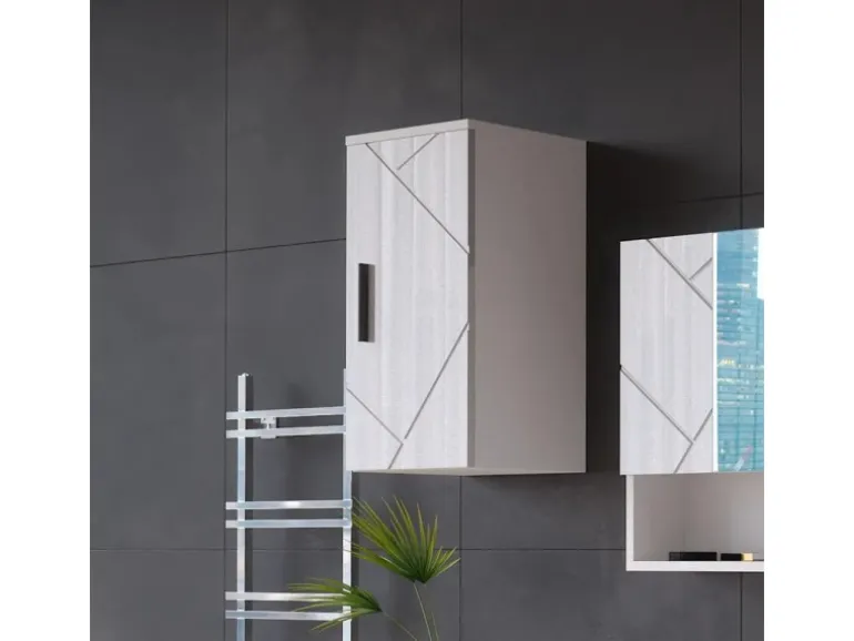 Vicco Badschrank Irma Weiß Hochglanz 30 x 59 cm