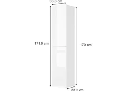 Vicco Badschrank Izan Weiß Hochglanz 37 x 172 cm