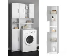 Vicco Badschrank Luis Weiß 32 x 190 cm