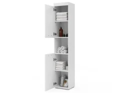 Vicco Badschrank Luna Weiß 37 x 190 cm