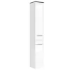 Vicco Badschrank Otis Weiß Hochglanz/Anthrazit 30 x 190 cm