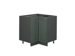 Vicco Eckunterschrank Fame-Line Grün-Gold Landhaus/Anthrazit 81 cm ohne Arbeitsplatte