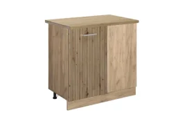 Vicco Eckunterschrank R-Line Artisan-Eiche/Goldkraft Eiche 86 cm AP Eiche