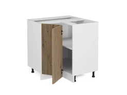 Vicco Eckunterschrank R-Line Artisan-Eiche/Weiß 76 cm ohne Arbeitsplatte
