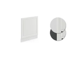 Vicco Frontblende R-Line Geschirrspüler Fronttür Weiß Landhaus/Weiß 60 cm ohne Arbeitsplatte