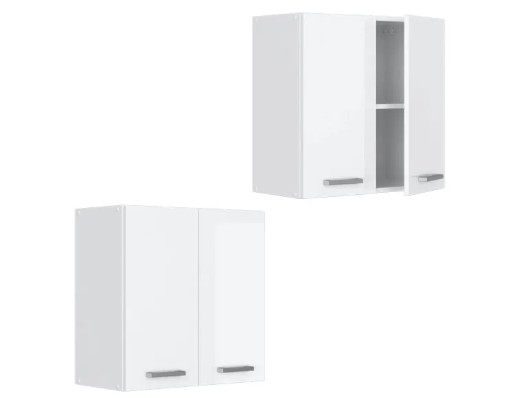 Vicco Hängeschrank R-Line Hängender Küchenschrank Weiß Hochglanz/Weiß 60 cm
