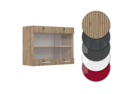 Vicco Küchenglasschrank R-Line Glashängeschrank Artisan-Eiche/Goldkraft Eiche 80 cm