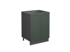 Vicco Küchenunterschrank Fame-Line Grün-Gold Landhaus/Anthrazit 60 cm ohne Arbeitsplatte