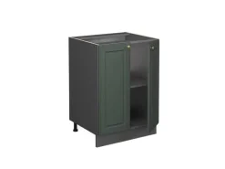 Vicco Küchenunterschrank Fame-Line Grün-Gold Landhaus/Anthrazit 60 cm ohne Arbeitsplatte