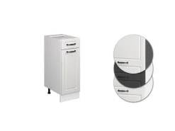 Vicco Küchenunterschrank R-Line Weiß Landhaus/Weiß 30 cm ohne Arbeitsplatte