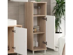 Vicco Midischrank Fynn Sonoma/Weiß 30 x 95 cm