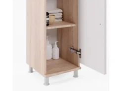 Vicco Midischrank Fynn Sonoma/Weiß 30 x 95 cm