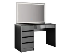 Vicco Schminktisch Sherry Anthrazit 120 cm mit LED-Spiegel