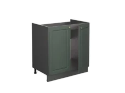 Vicco Spülenunterschrank Fame-Line Grün-Gold Landhaus/Anthrazit 80 cm ohne Arbeitsplatte