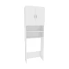 Vicco Waschmaschinenschrank Martha Weiß 64 x 190 cm mit 2 Kurzen Türen