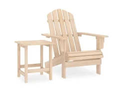 vidaXL Adirondack-Gartenstuhl mit Tisch Massivholz Tanne 315922