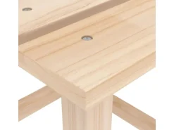 vidaXL Adirondack-Gartenstuhl mit Tisch Massivholz Tanne 315922