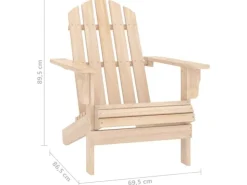 vidaXL Adirondack-Gartenstuhl mit Tisch Massivholz Tanne 315922