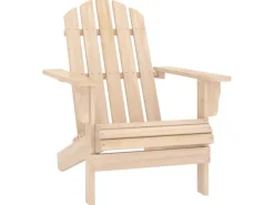 vidaXL Adirondack-Gartenstuhl mit Tisch Massivholz Tanne 315922