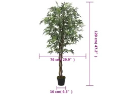 vidaXL Ahornbaum Künstlich 336 Blätter 120 cm Grün