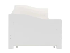 vidaXL Ausziehsofa Bettgestell Weiß Kiefernholz 90x200 cm617156