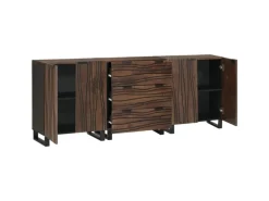 vidaXL Badezimmermöbel Set mit Regal 3-Tlg Braun Massives Mango-Holz 3310053