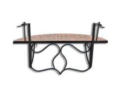 vidaXL Balkonhängetisch Mosaik Terracotta 41123